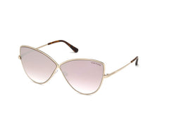 Shiny Rose Gold Elise Cats Eyes Sunglasses