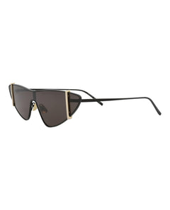 Saint Laurent Cat Eye-Frame Metal Sunglasses