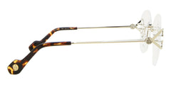 LANVIN en Bleu Women's Modern Chassis Only Sunglasses, 700 Gold, 55