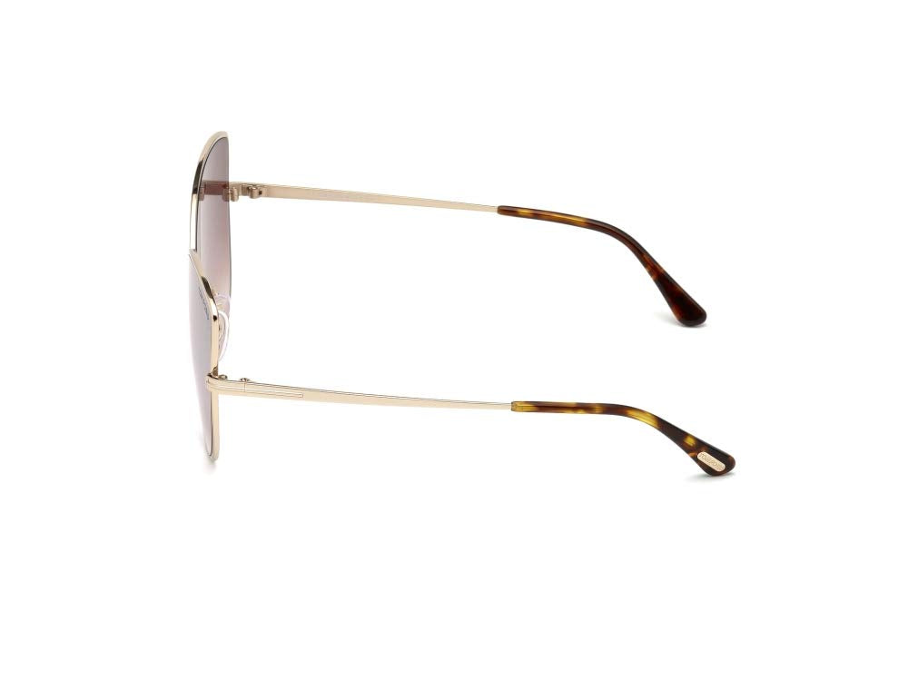 Shiny Rose Gold Elise Cats Eyes Sunglasses