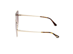 Shiny Rose Gold Elise Cats Eyes Sunglasses