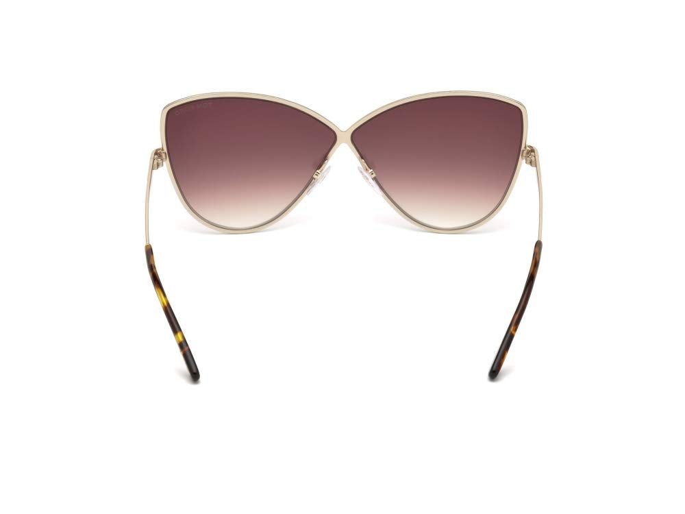 Shiny Rose Gold Elise Cats Eyes Sunglasses