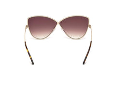 Shiny Rose Gold Elise Cats Eyes Sunglasses