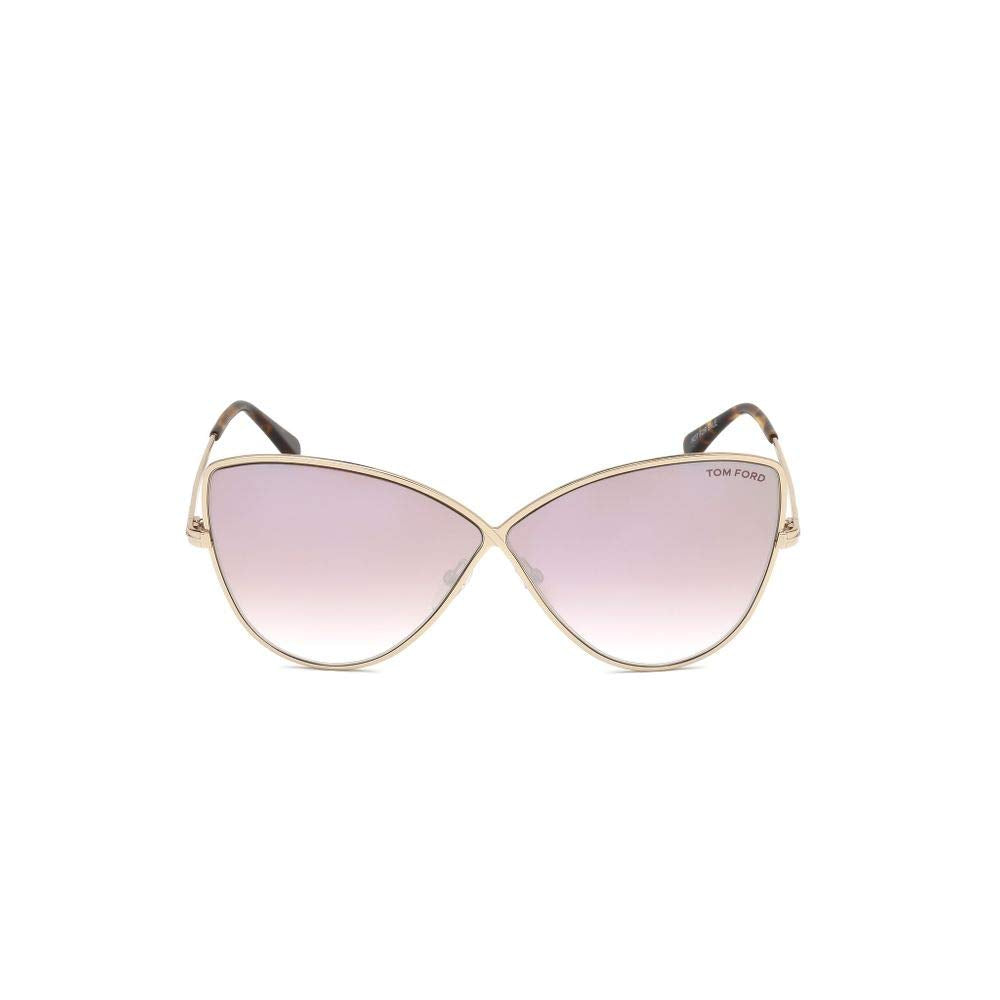 Shiny Rose Gold Elise Cats Eyes Sunglasses