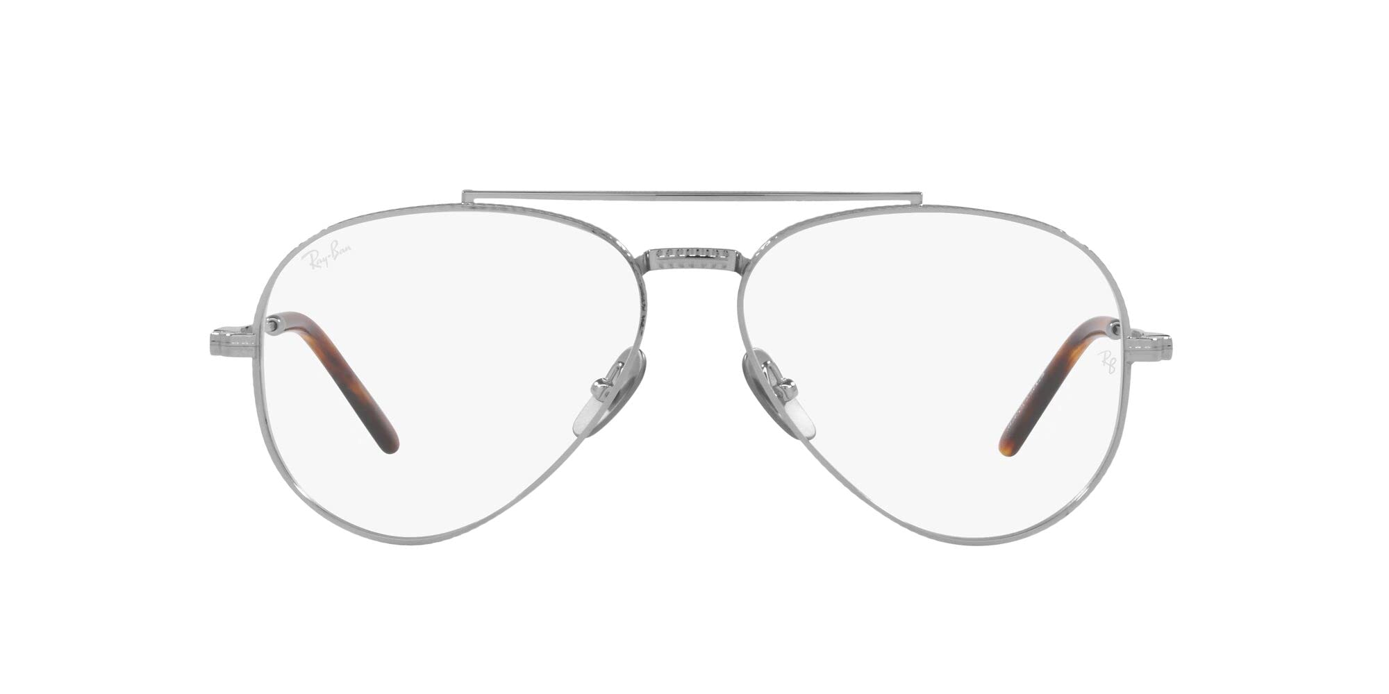Ray-Ban unisex-adult Rx8225v Aviator Titanium Pilot Prescription Eyewear Frames