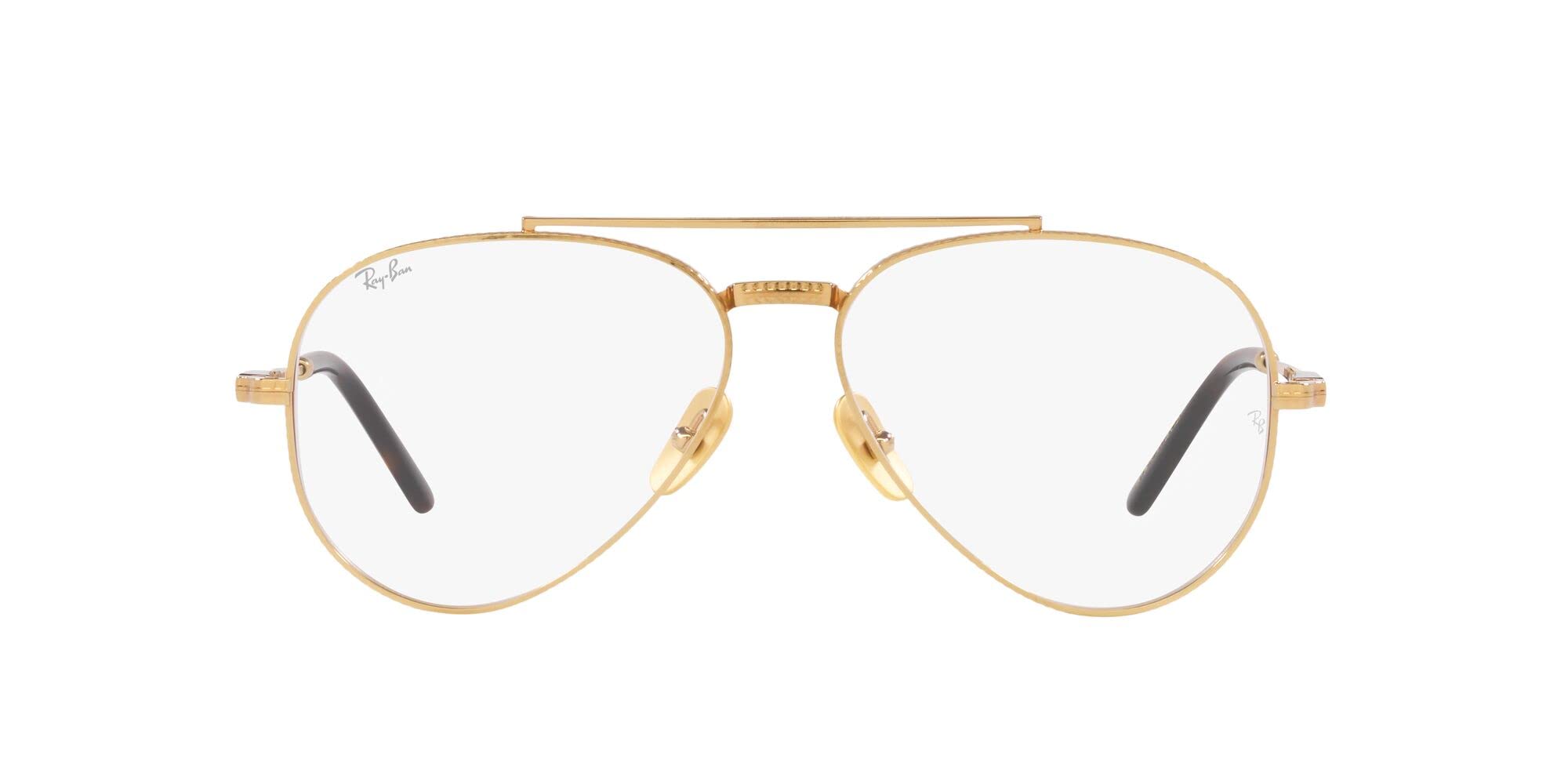 Ray-Ban unisex-adult Rx8225v Aviator Titanium Pilot Prescription Eyewear Frames