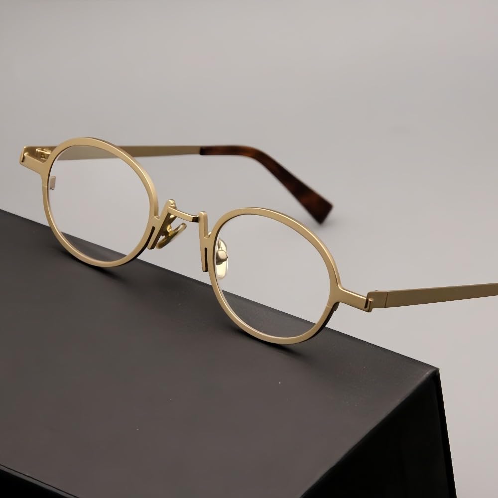 EEUUNN Glasses Frames, Fashion Glasses, Oval, Small Frames For Men Women