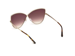 Shiny Rose Gold Elise Cats Eyes Sunglasses