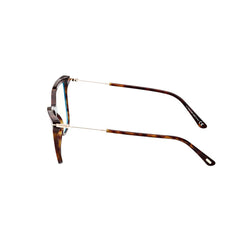 Tom Ford FT 5824-B 052 Dark Havana Plastic Cat-Eye Eyeglasses 56mm
