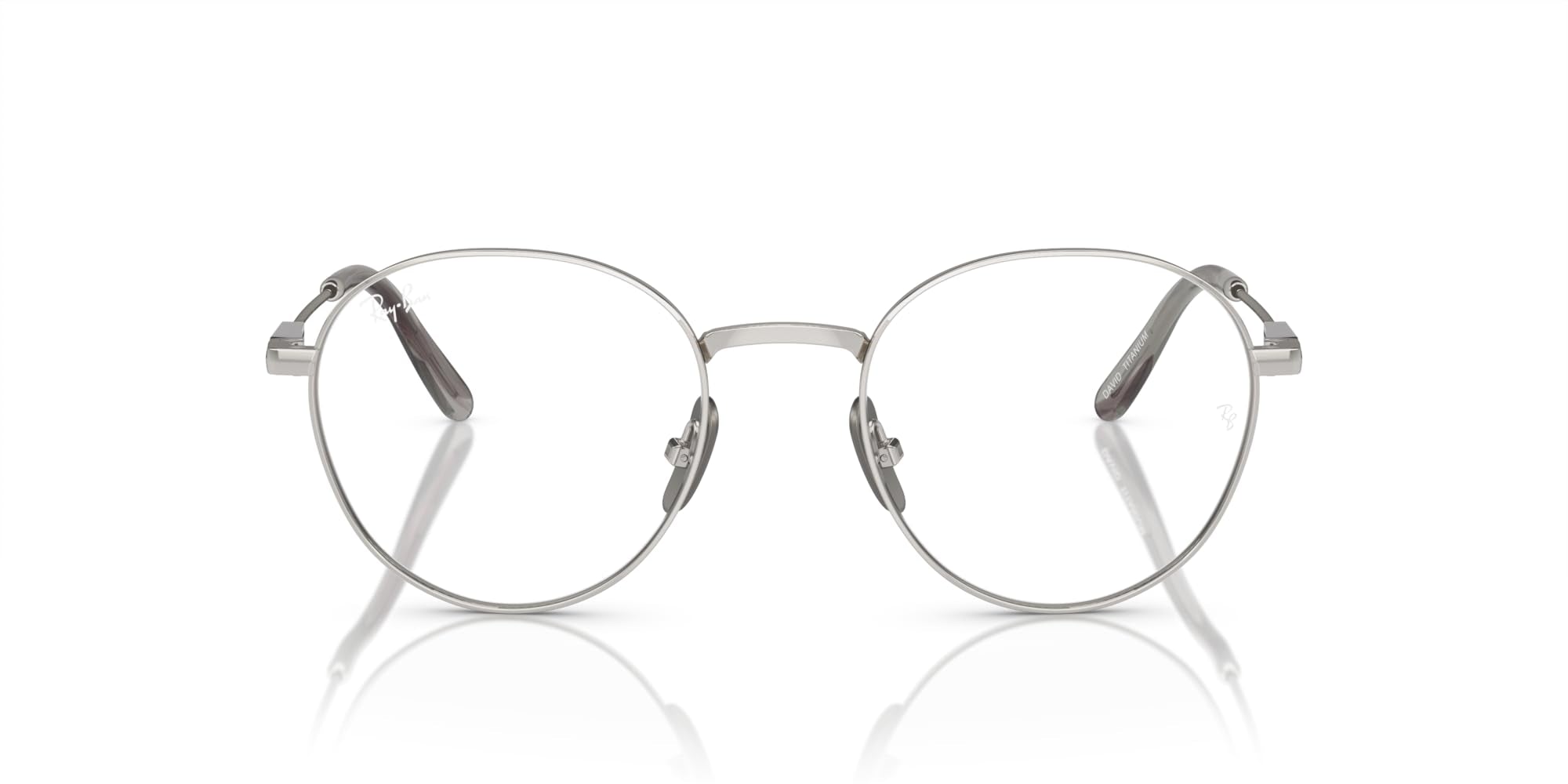 Ray-Ban Unisex Rx8782 David Titanium Round Prescription Eyewear Frames