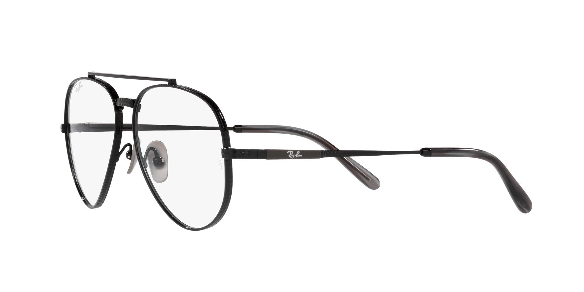 Ray-Ban unisex-adult Rx8225v Aviator Titanium Pilot Prescription Eyewear Frames