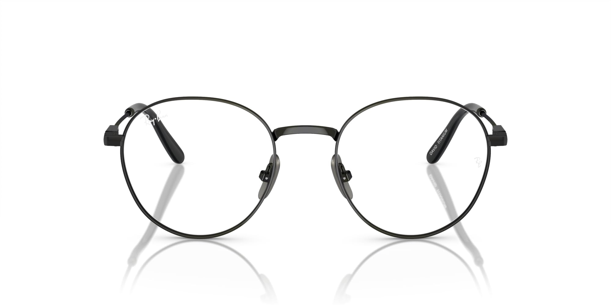 Ray-Ban Unisex Rx8782 David Titanium Round Prescription Eyewear Frames