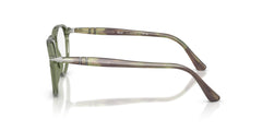 Persol PO3286V Prescription Eyewear Frames, Transparent Green/Demo Lens, 51 mm