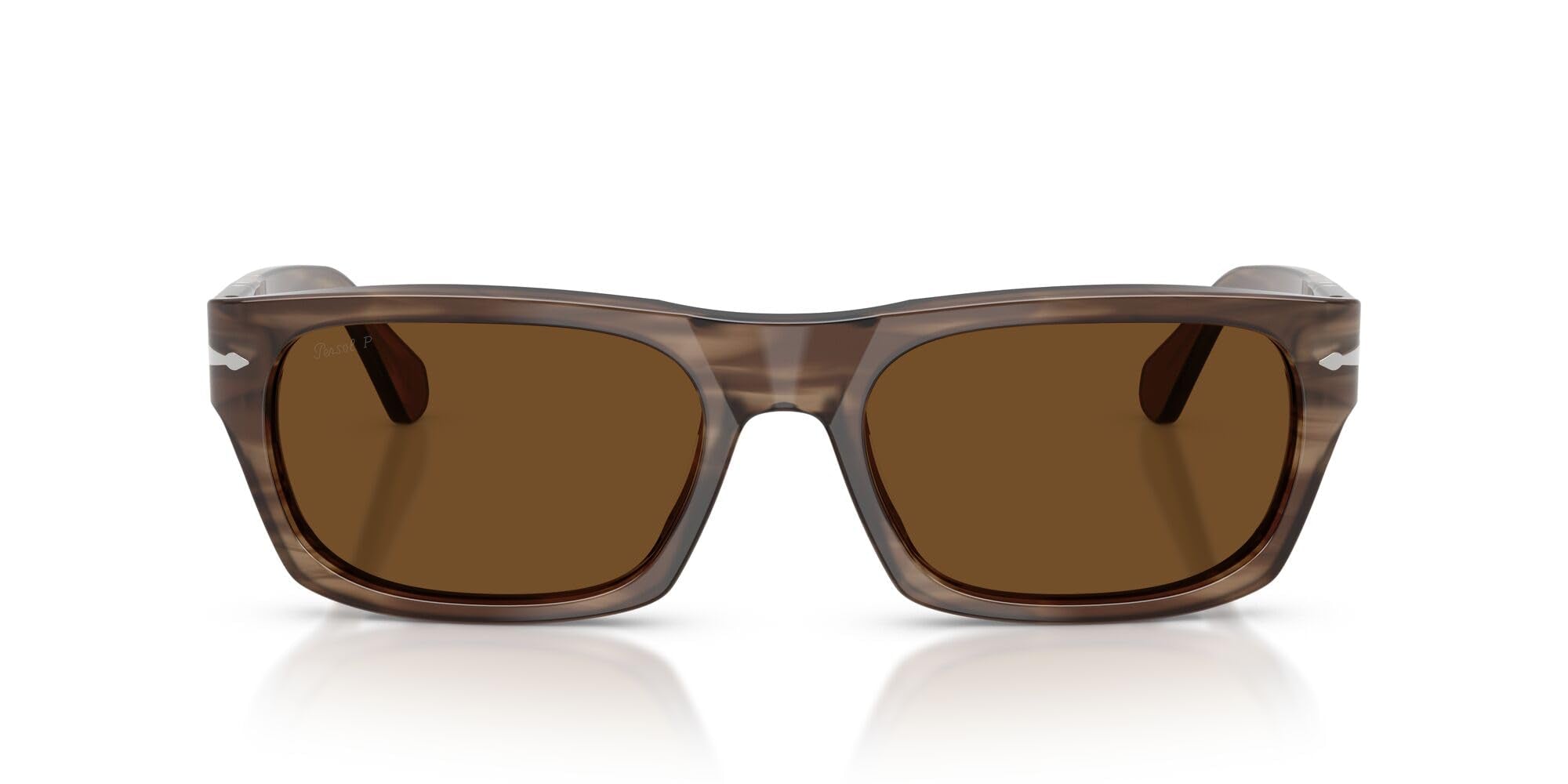 Persol Unisex Po3398s Rectangular Sunglasses