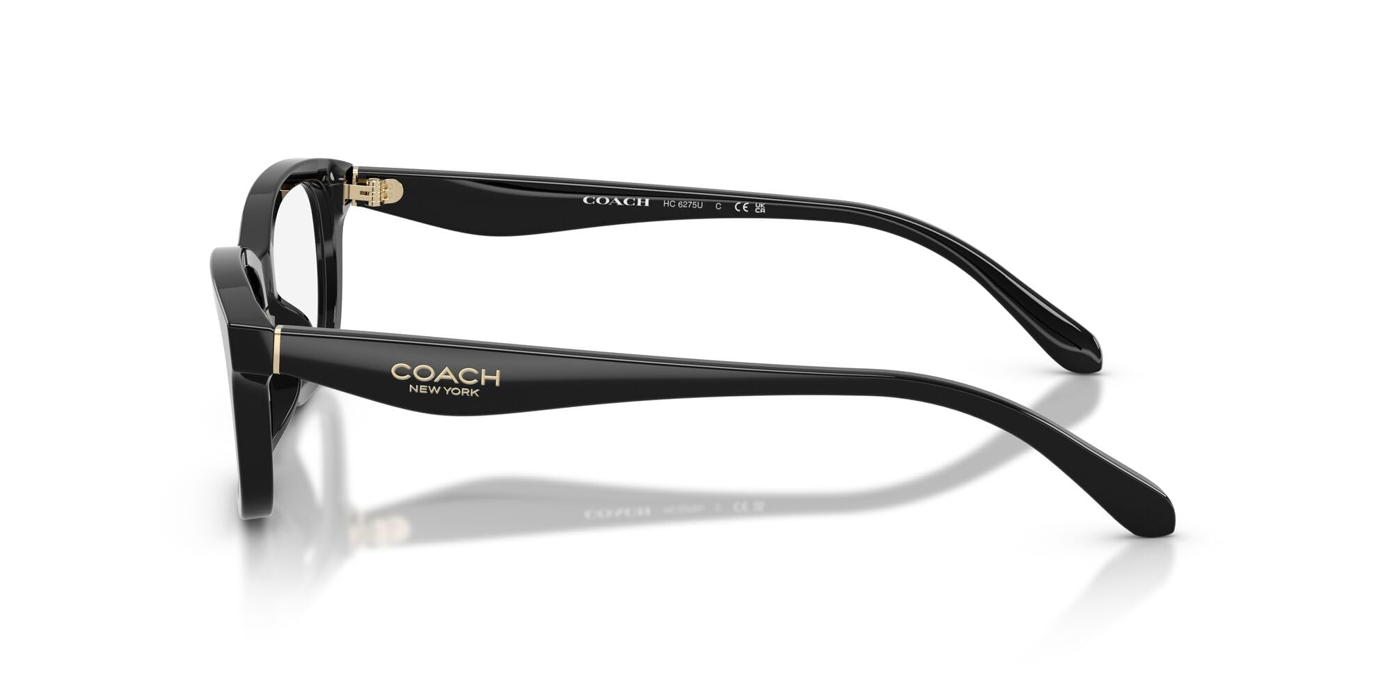 Coach womens Hc6275u Universal Fit Rectangular Prescription Eyewear Frames
