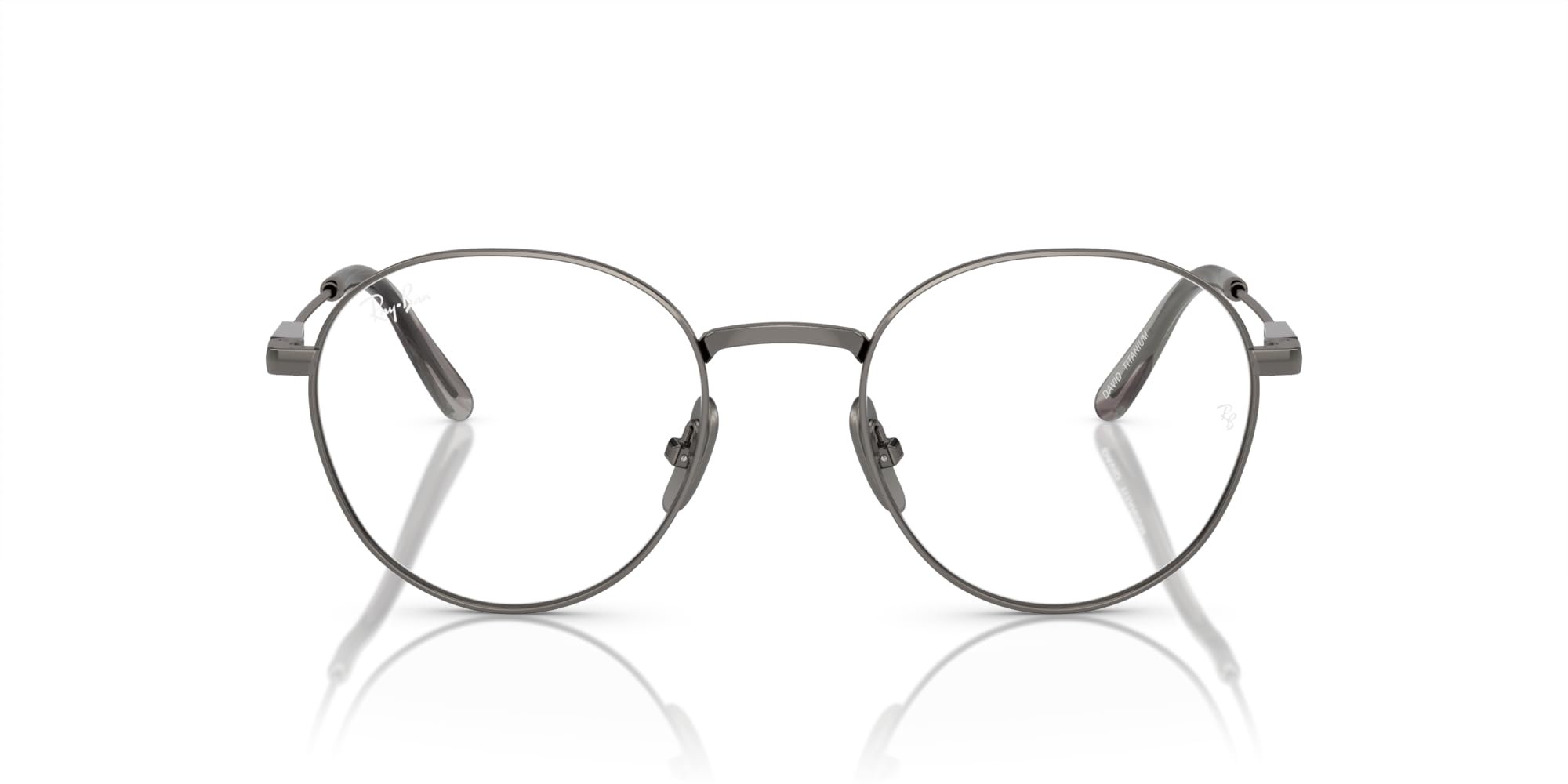 Ray-Ban Unisex Rx8782 David Titanium Round Prescription Eyewear Frames