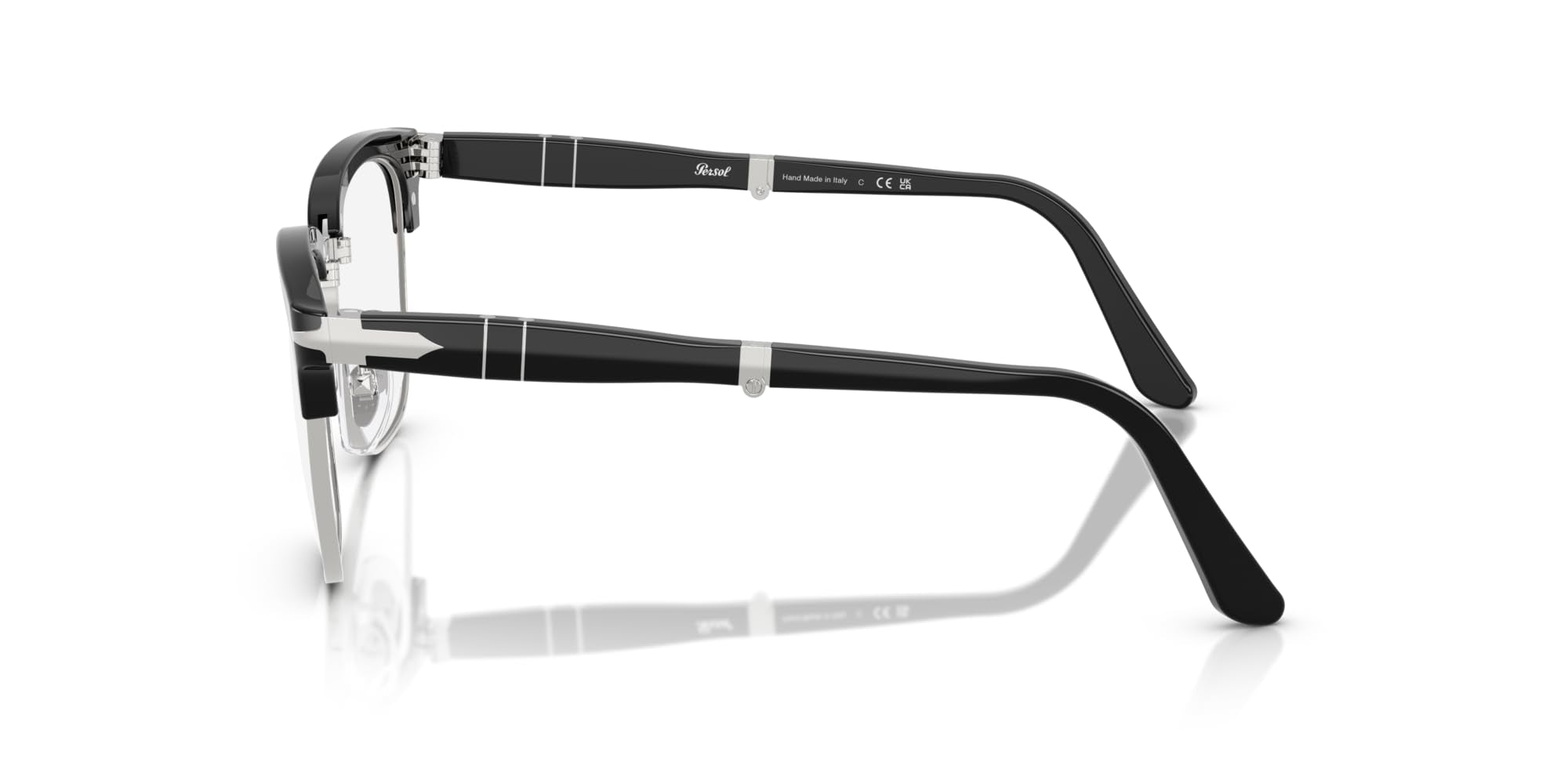 Persol PO3375V Prescription Eyewear Frames, Black/Demo Lens, 50 mm