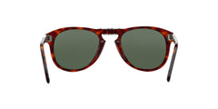 Persol PO0714 Aviator Sunglasses, Havana/Green, 52 mm
