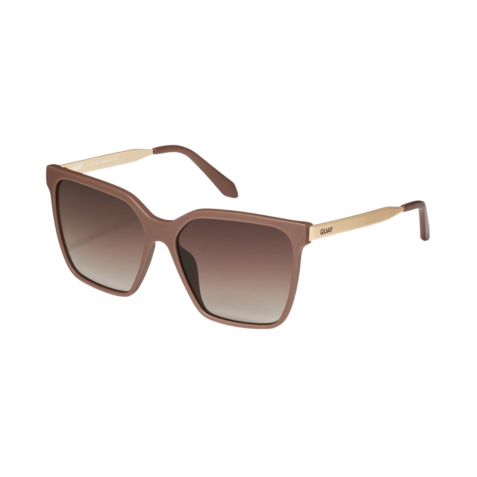 Quay - Womens Sunglasses, Polarized Square Lenses with UV Protection (Vibe Check)