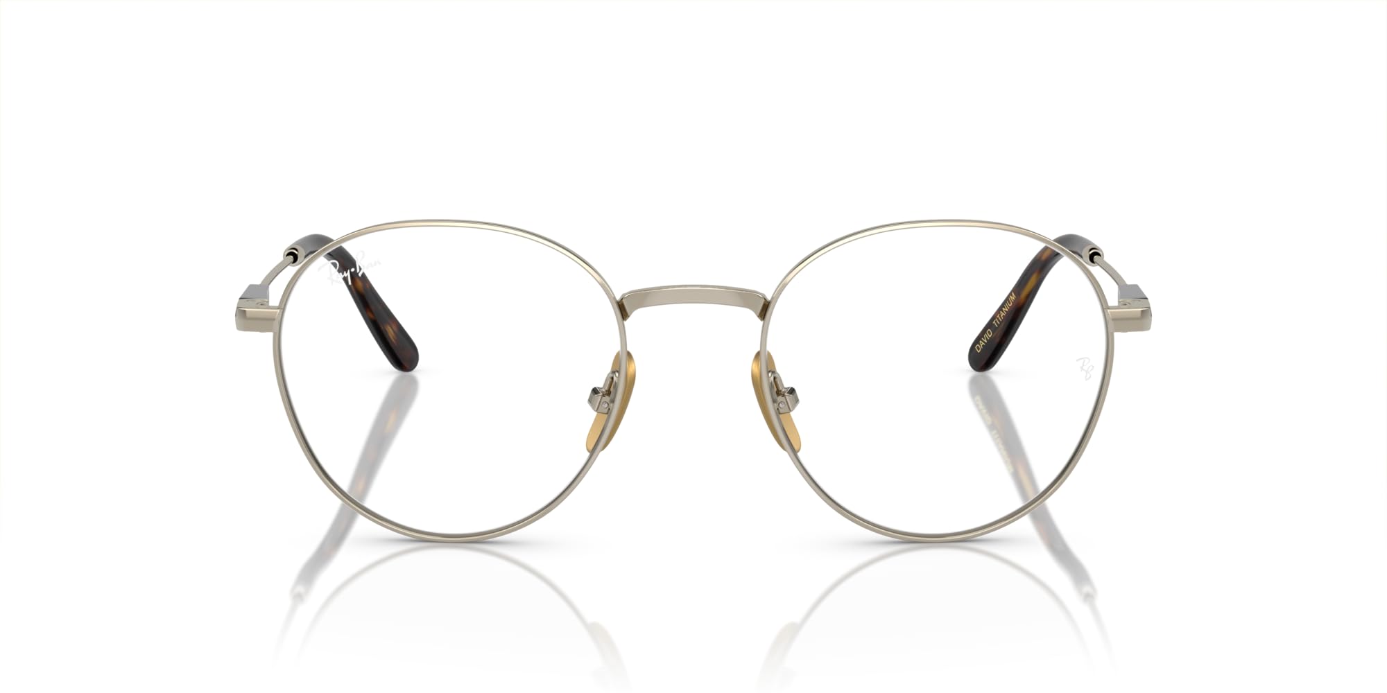 Ray-Ban Unisex Rx8782 David Titanium Round Prescription Eyewear Frames