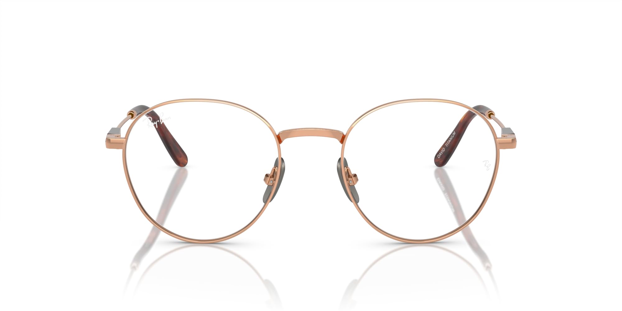 Ray-Ban Unisex Rx8782 David Titanium Round Prescription Eyewear Frames