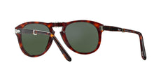 Persol PO0714 Aviator Sunglasses, Havana/Green, 52 mm