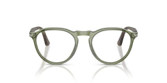 Persol PO3286V Prescription Eyewear Frames, Transparent Green/Demo Lens, 51 mm