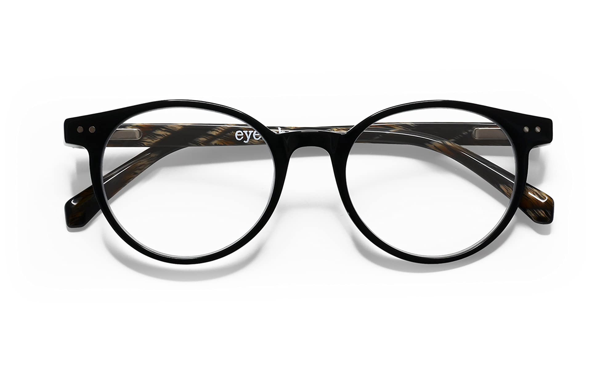 eyebobs - Case Closed | Premium Reading Glasses for Men and Women | Round Frame