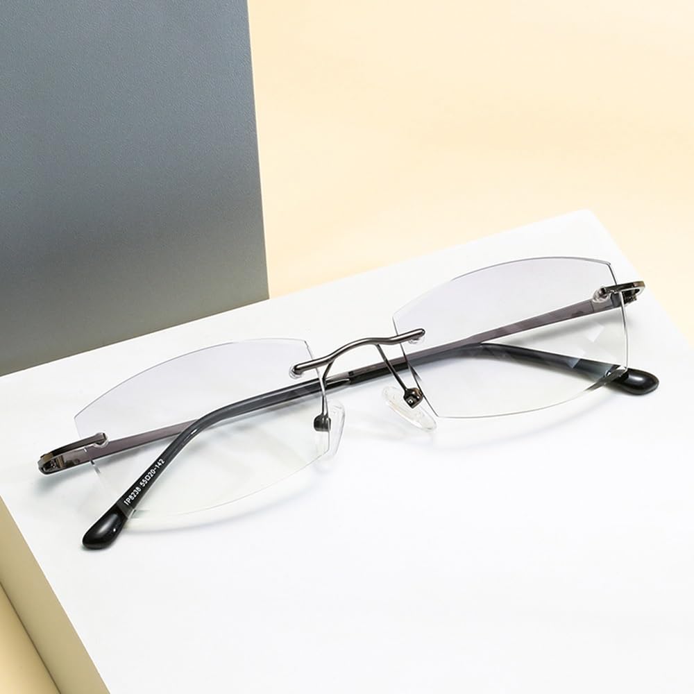 Rimless Blue Light Blocking Reading Glasses