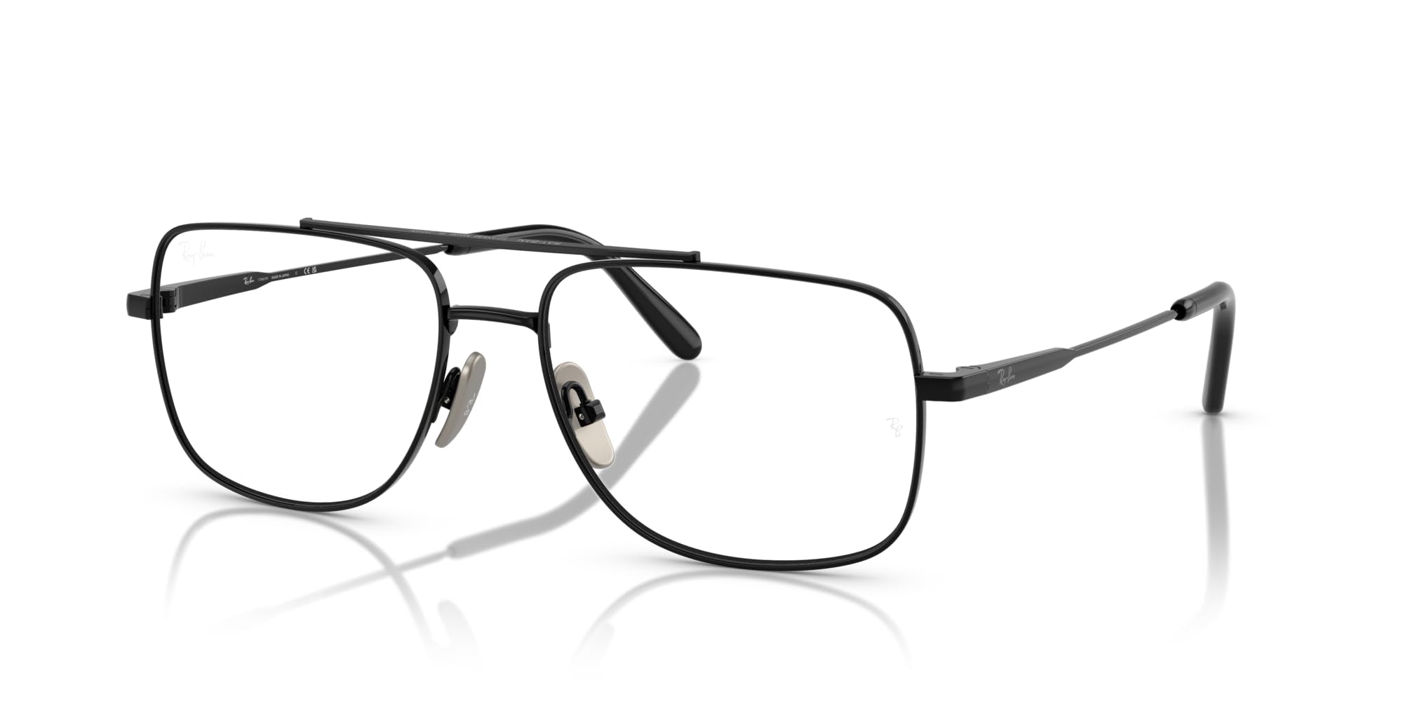 Ray-Ban Unisex Rx8797 William Titanium Square Prescription Eyewear Frames
