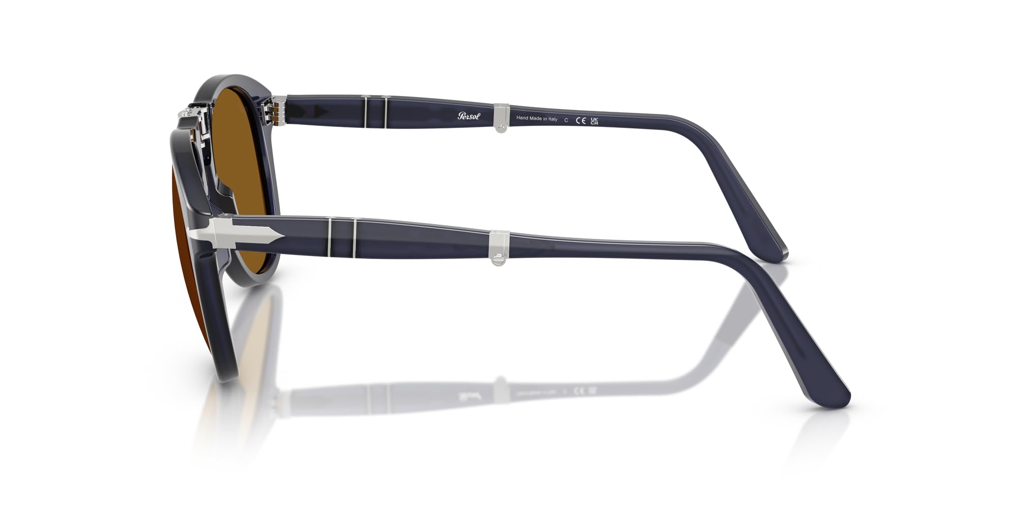 Persol mens Po0714 Folding Aviator Sunglasses