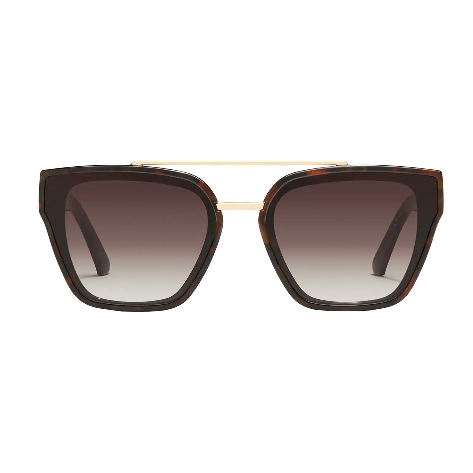Quay - Womens Sunglasses, Polarized Square Lenses with UV Protection (Vibe Check)