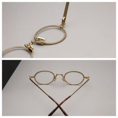 EEUUNN Glasses Frames, Fashion Glasses, Oval, Small Frames For Men Women
