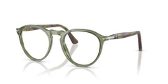 Persol PO3286V Prescription Eyewear Frames, Transparent Green/Demo Lens, 51 mm