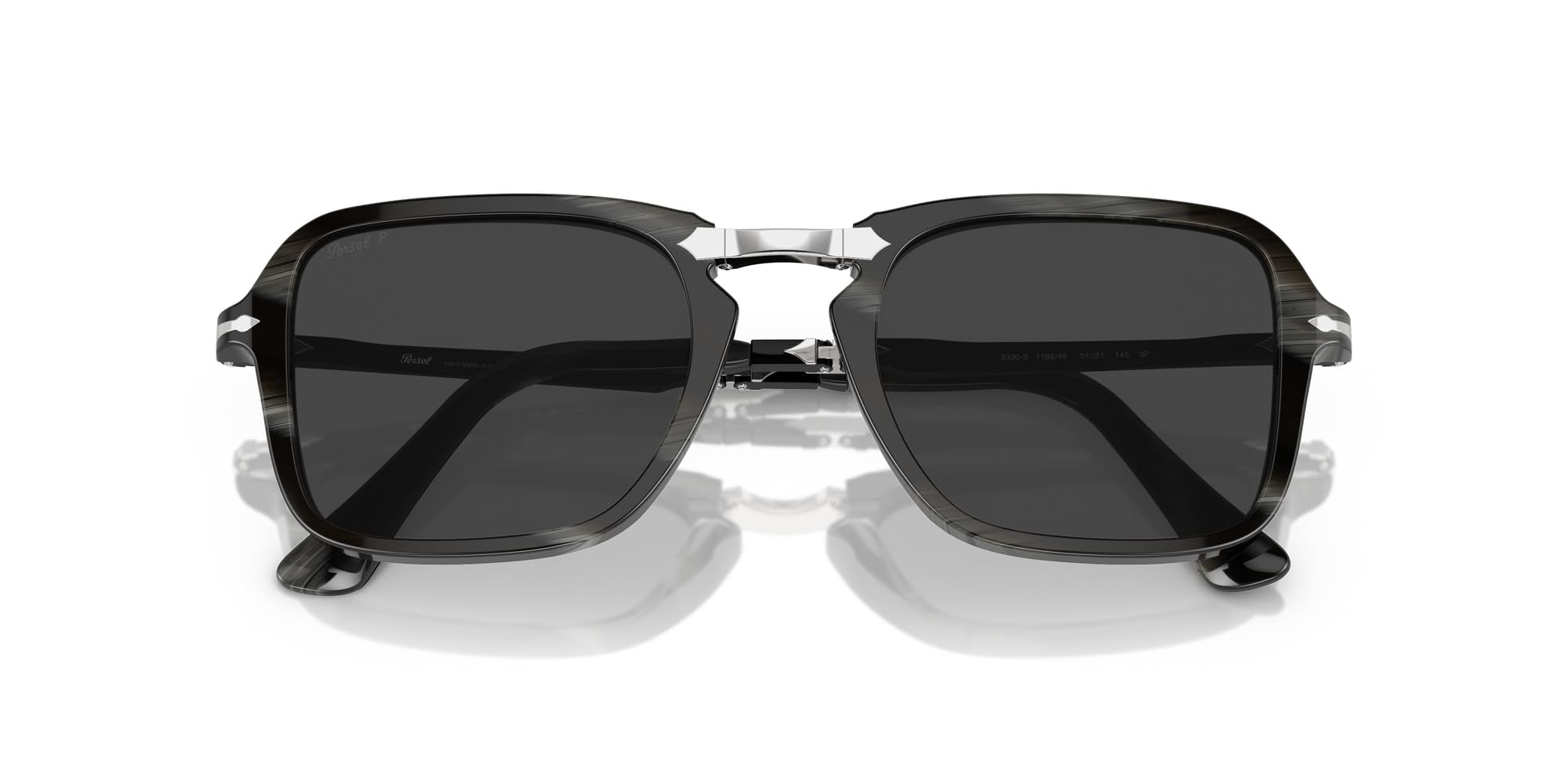 Persol mens Po3330s Rectangular Sunglasses