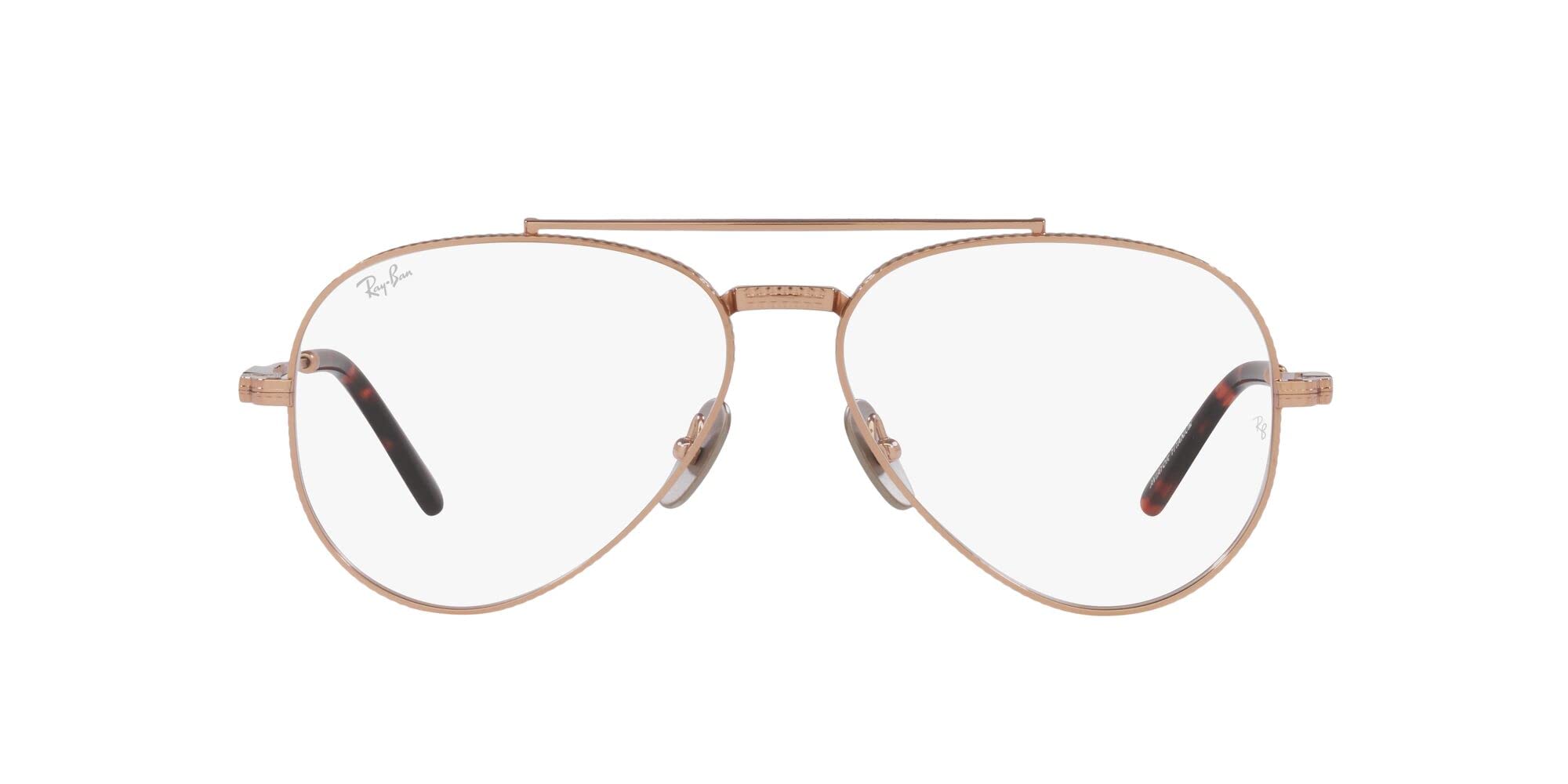Ray-Ban unisex-adult Rx8225v Aviator Titanium Pilot Prescription Eyewear Frames