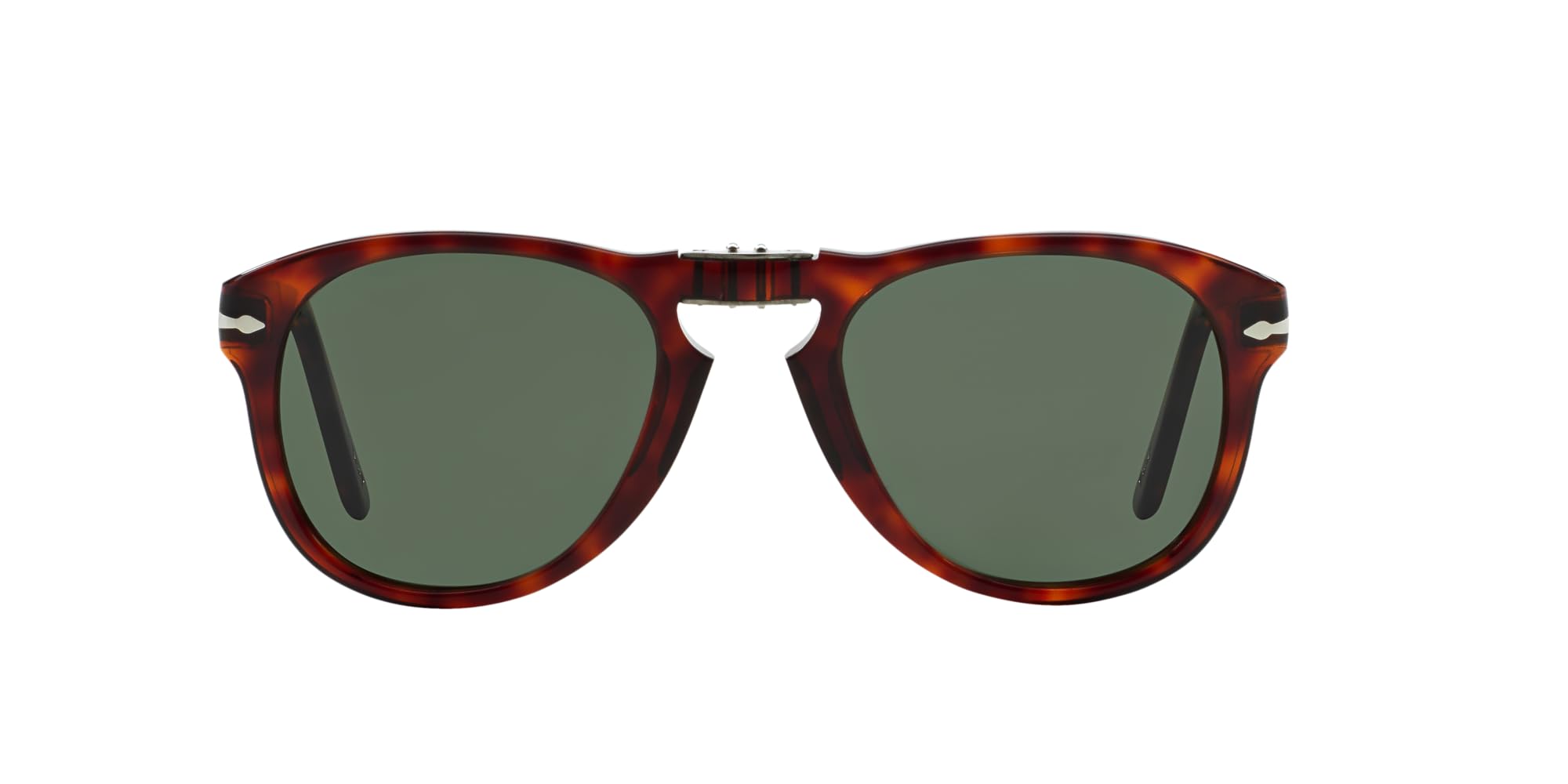Persol PO0714 Aviator Sunglasses, Havana/Green, 52 mm