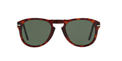 Persol PO0714 Aviator Sunglasses, Havana/Green, 52 mm
