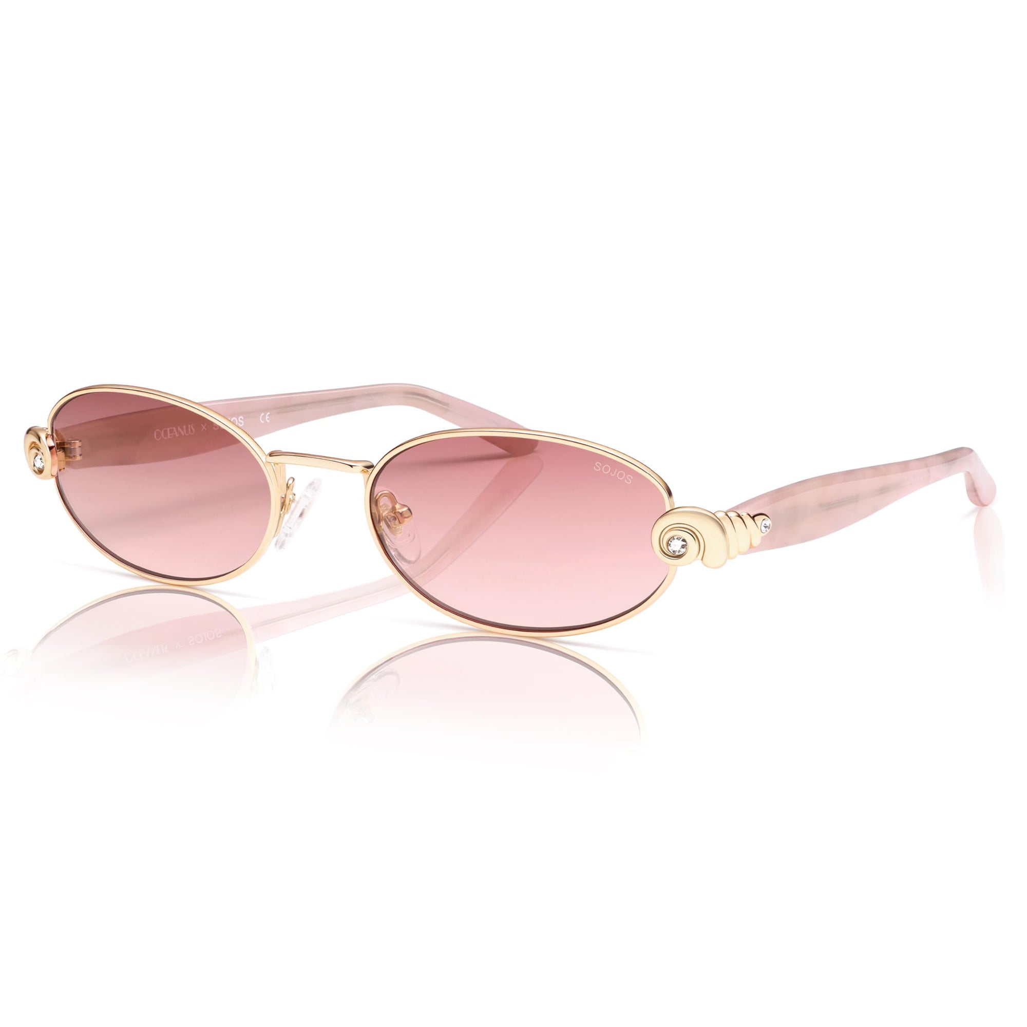 Vintage Acetate Oval Sunglasses