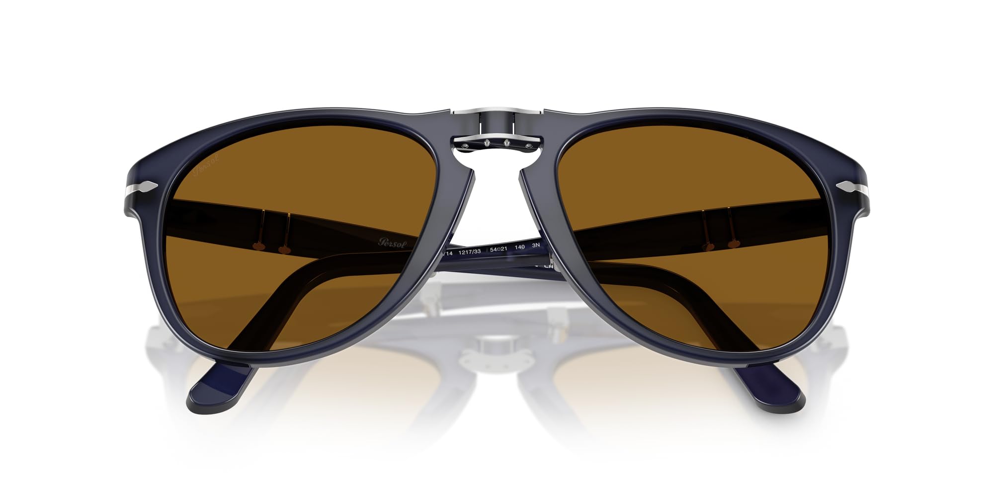 Persol mens Po0714 Folding Aviator Sunglasses