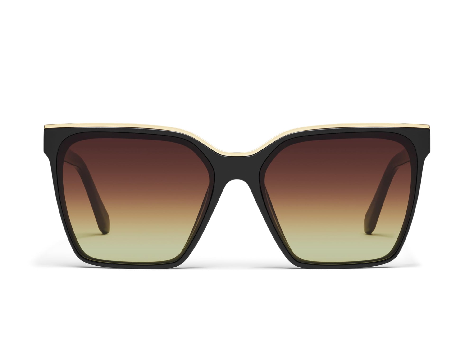 Quay - Womens Sunglasses, Polarized Square Lenses with UV Protection (Vibe Check)