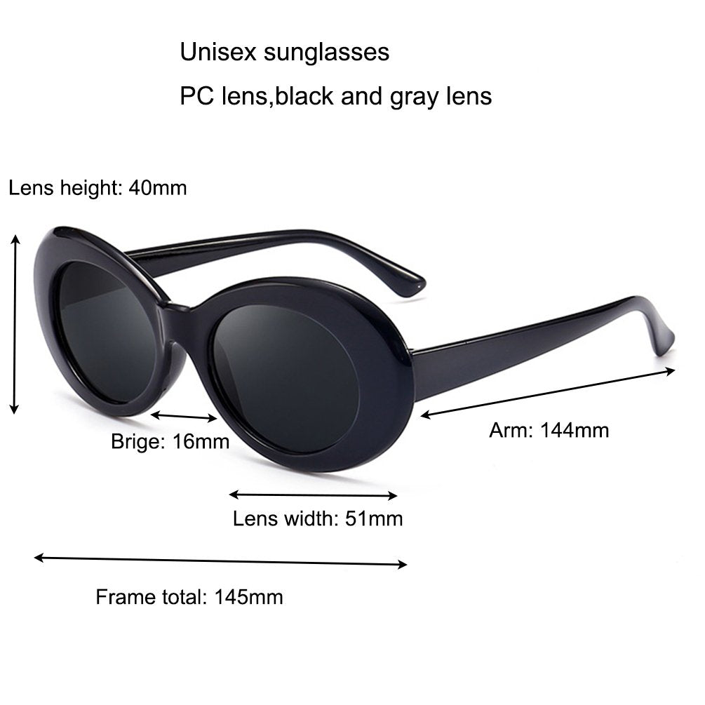Plinvo Vintage Goggles for Women - Polarized UV400 Protection Retro Hip Hop Shades