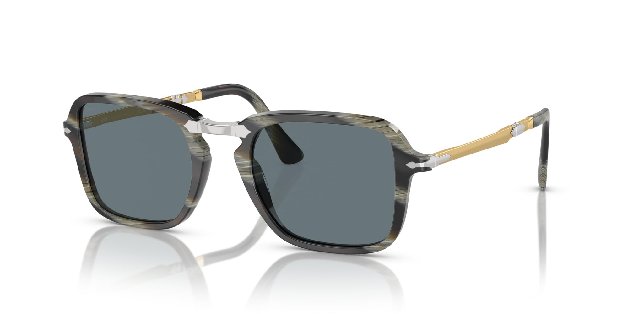 Persol mens Po3330s Rectangular Sunglasses