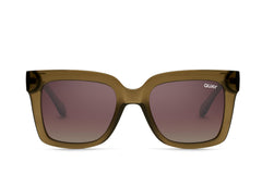 Quay - Womens Sunglasses, Polarized Square Lenses with UV Protection (Vibe Check)
