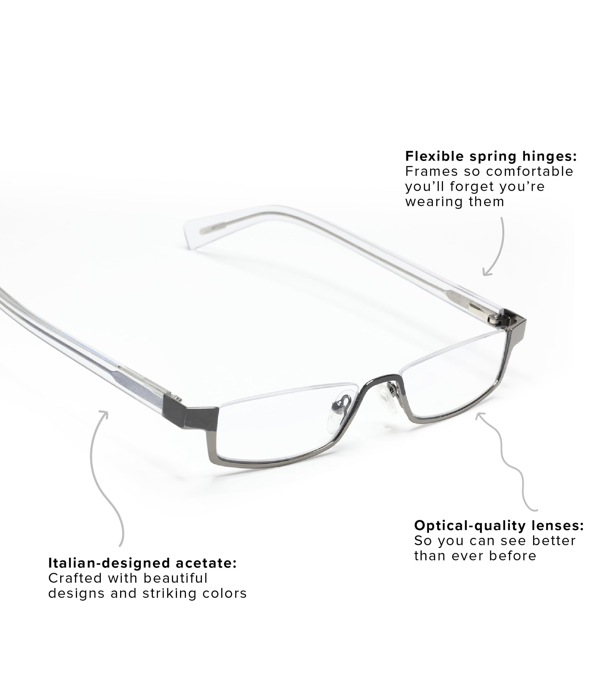 Premium Half Rim Reading Glasses