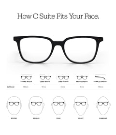 Premium Square Blue Light Reading Glasses
