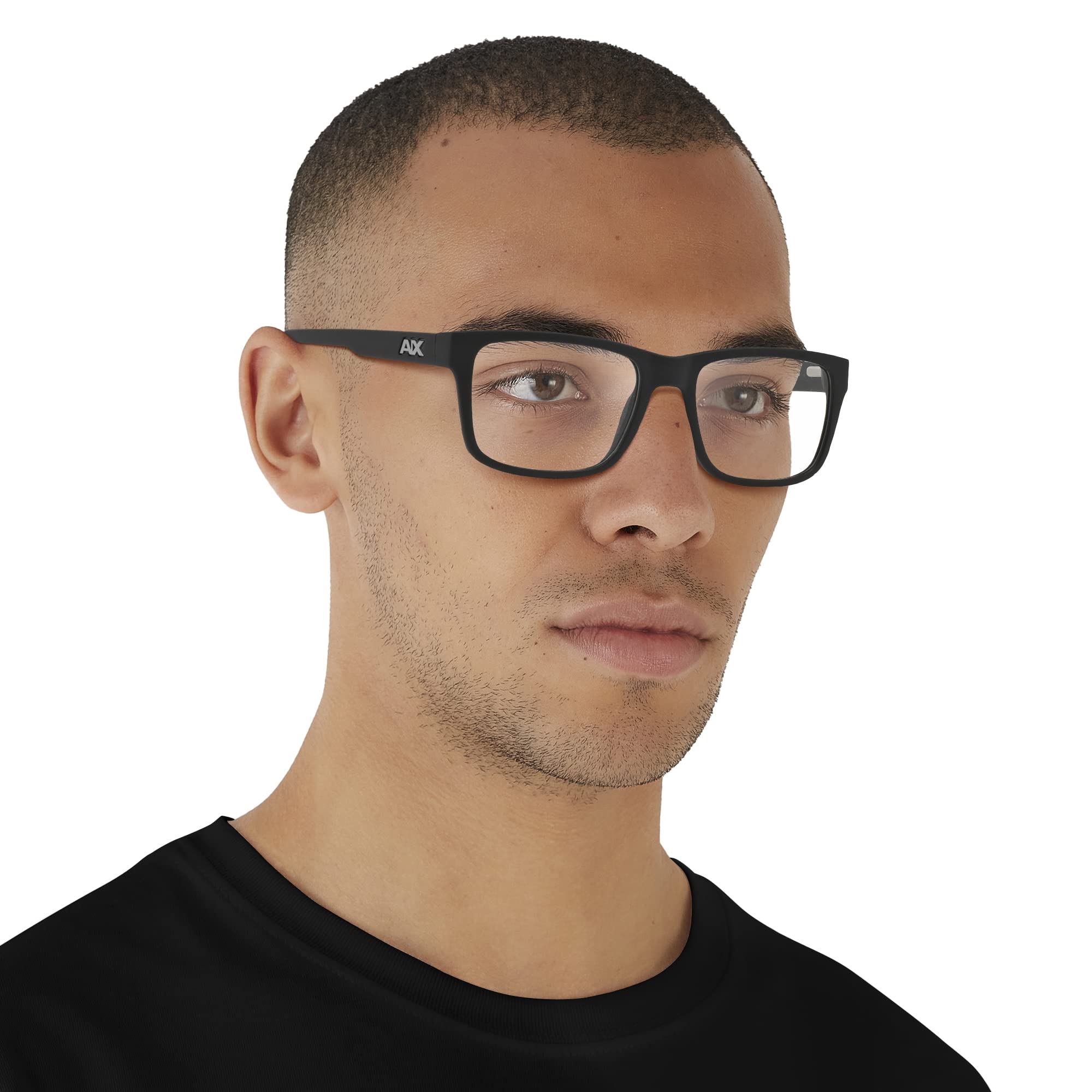 Armani Exchange mens Ax3016 Square Prescription Eyewear Frames