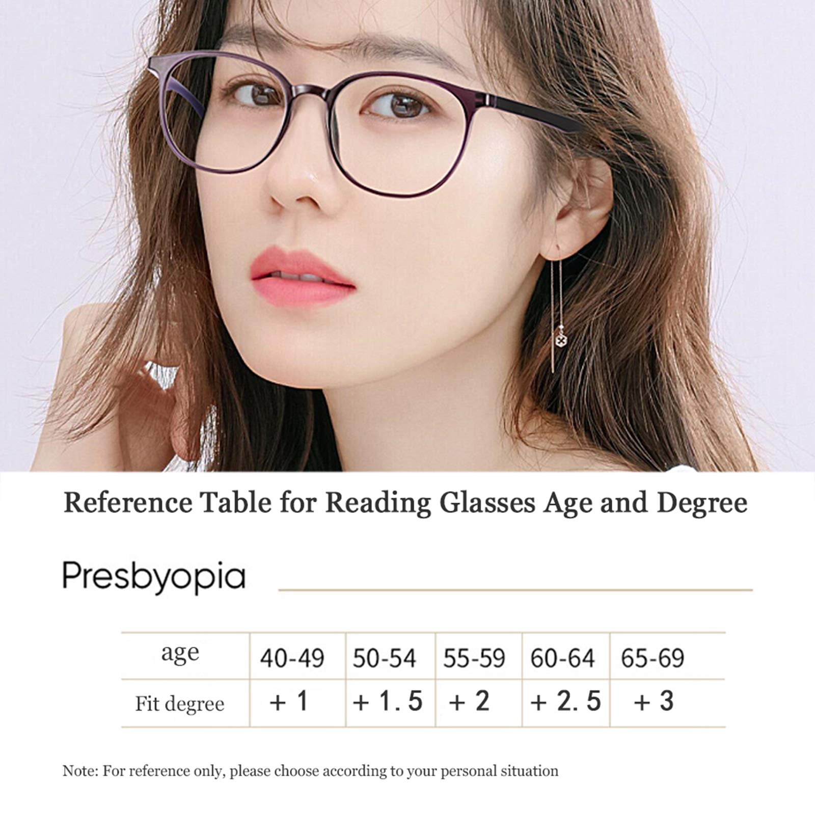 Blue Light Blocking Adjustable Reading Glasses