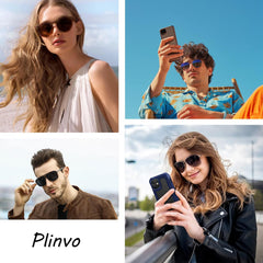 Plinvo Vintage Goggles for Women - Polarized UV400 Protection Retro Hip Hop Shades