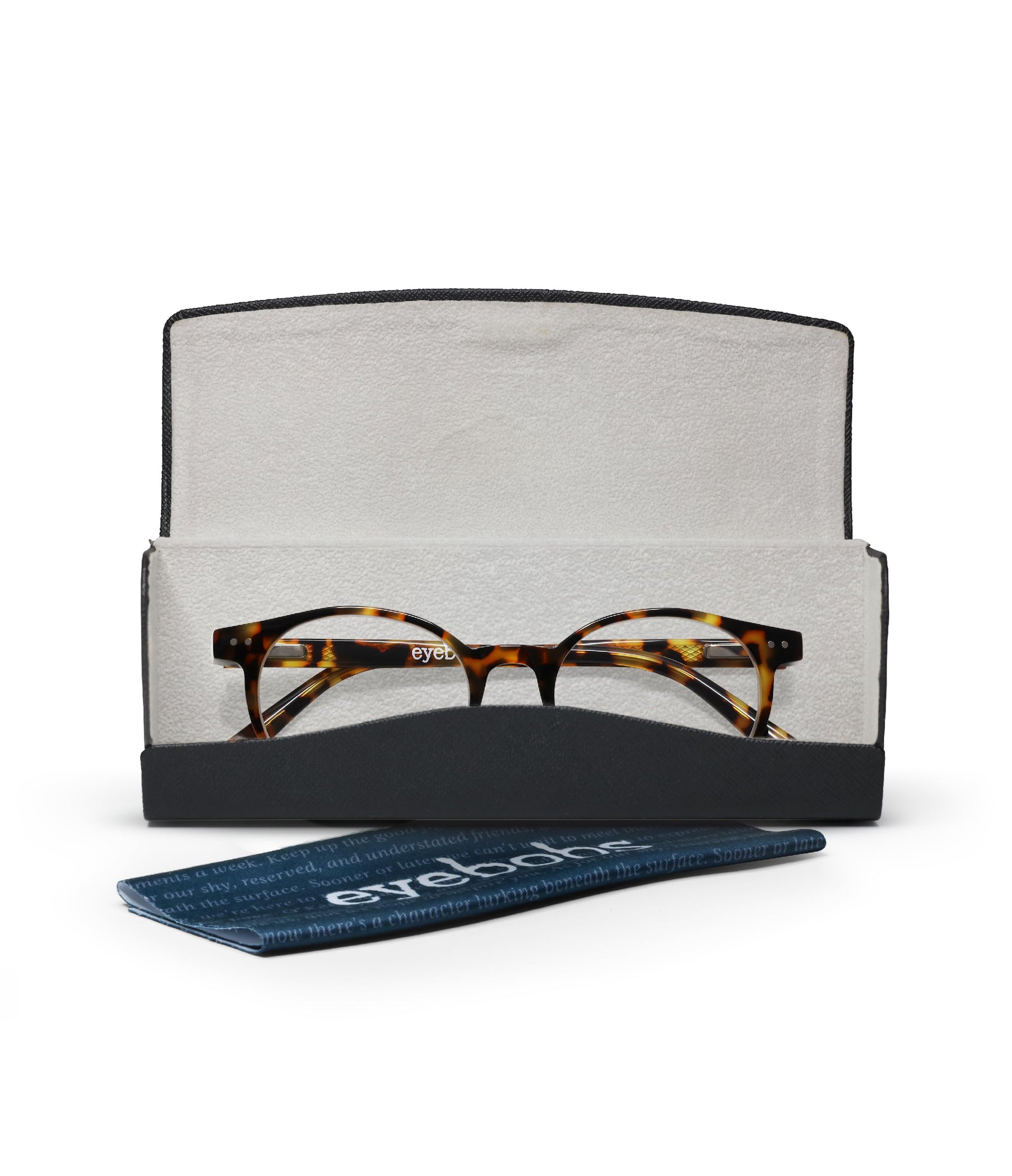 eyebobs - Case Closed | Premium Reading Glasses for Men and Women | Round Frame